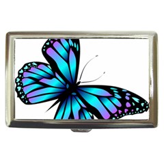 Blue And Pink Butterfly Illustration, Monarch Butterfly Cartoon Blue, Cartoon Blue Butterfly Free Pn Cigarette Money Case by asedoi