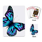 Blue And Pink Butterfly Illustration, Monarch Butterfly Cartoon Blue, Cartoon Blue Butterfly Free Pn Playing Cards Single Design (Rectangle) Back