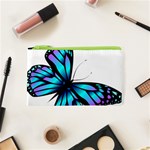 Blue And Pink Butterfly Illustration, Monarch Butterfly Cartoon Blue, Cartoon Blue Butterfly Free Pn Cosmetic Bag (XS) Front