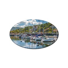 Piriapolis City Port, Maldonado, Uruguay Sticker (oval) by dflcprintsclothing