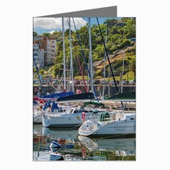 Piriapolis City Port, Maldonado, Uruguay Greeting Cards (pkg Of 8) by dflcprintsclothing