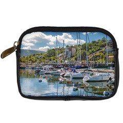 Piriapolis City Port, Maldonado, Uruguay Digital Camera Leather Case by dflcprintsclothing