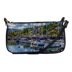 Piriapolis City Port, Maldonado, Uruguay Shoulder Clutch Bag by dflcprintsclothing