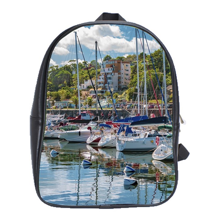 Piriapolis City Port, Maldonado, Uruguay School Bag (XL)