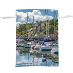 Piriapolis City Port, Maldonado, Uruguay Lightweight Drawstring Pouch (XL) Back