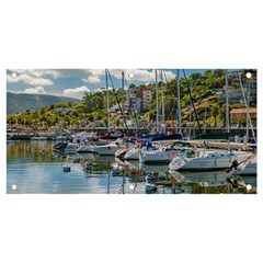 Piriapolis City Port, Maldonado, Uruguay Banner And Sign 4  X 2  by dflcprintsclothing