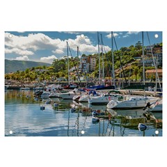 Piriapolis City Port, Maldonado, Uruguay Banner And Sign 6  X 4  by dflcprintsclothing