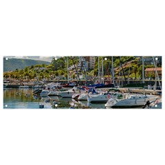 Piriapolis City Port, Maldonado, Uruguay Banner And Sign 9  X 3  by dflcprintsclothing