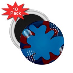 Background Abstract Design Blue 2 25  Magnets (10 Pack)  by Ravend