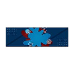 Background Abstract Design Blue Sticker (bumper) by Ravend