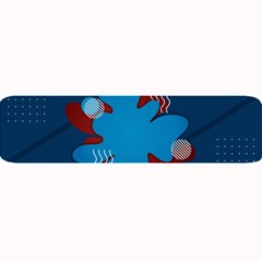 Background Abstract Design Blue Large Bar Mat by Ravend