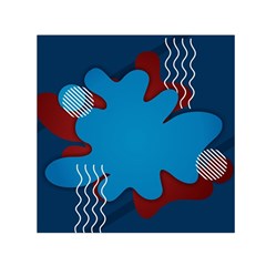 Background Abstract Design Blue Square Satin Scarf (30  X 30 ) by Ravend