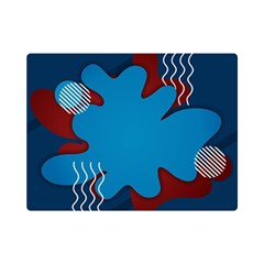 Background Abstract Design Blue Flano Blanket (mini) by Ravend