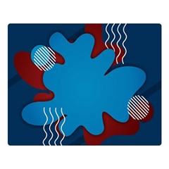 Background Abstract Design Blue Flano Blanket (large) by Ravend