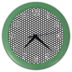 Abstract Background Pattern Geometric Color Wall Clock by Ravend