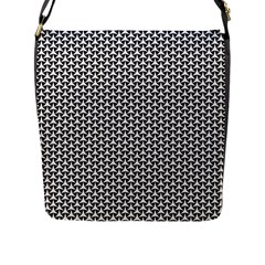 Abstract Background Pattern Geometric Flap Closure Messenger Bag (l) by Ravend