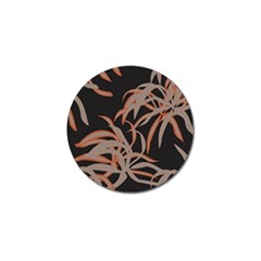 Leaf Leaves Pattern Print Golf Ball Marker (4 Pack) by Ravend