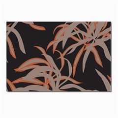 Leaf Leaves Pattern Print Postcard 4 x 6  (pkg Of 10) by Ravend