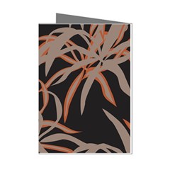 Leaf Leaves Pattern Print Mini Greeting Cards (pkg Of 8) by Ravend