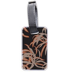 Leaf Leaves Pattern Print Luggage Tag (two Sides) by Ravend