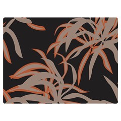 Leaf Leaves Pattern Print Flano Blanket (extra Small) by Ravend