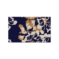 Abstract Flowers Background Pattern Sticker (rectangular)