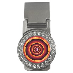 Illustration Door Abstract Concentric Pattern Money Clips (cz)  by Ravend