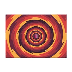 Illustration Door Abstract Concentric Pattern Sticker A4 (100 Pack) by Ravend