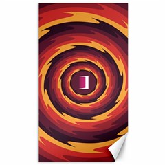 Illustration Door Abstract Concentric Pattern Canvas 40  X 72  by Ravend