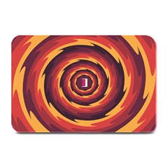 Illustration Door Abstract Concentric Pattern Plate Mats by Ravend