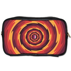 Illustration Door Abstract Concentric Pattern Toiletries Bag (one Side) by Ravend