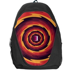 Illustration Door Abstract Concentric Pattern Backpack Bag by Ravend