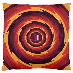 Illustration Door Abstract Concentric Pattern Large Flano Cushion Case (one Side) by Ravend