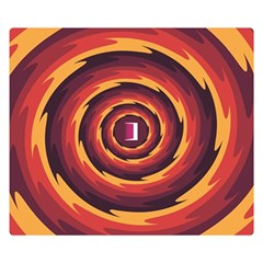 Illustration Door Abstract Concentric Pattern Double Sided Flano Blanket (small) by Ravend