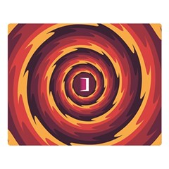 Illustration Door Abstract Concentric Pattern Double Sided Flano Blanket (large) by Ravend