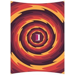 Illustration Door Abstract Concentric Pattern Back Support Cushion by Ravend