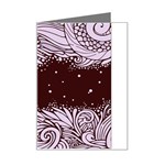 Ornamental Leaves Wallpaper Plants Mini Greeting Card Left