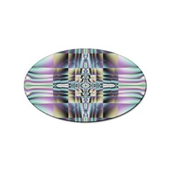 Modern Art Abstract Pattern Sticker (oval)