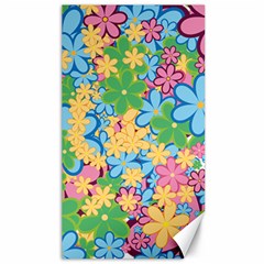 Flower Spring Background Blossom Canvas 40  X 72 