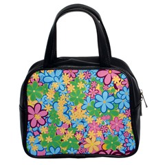 Flower Spring Background Blossom Classic Handbag (two Sides) by Ravend