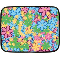 Flower Spring Background Blossom Double Sided Fleece Blanket (mini) by Ravend