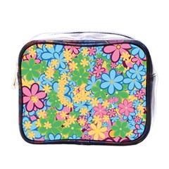 Flower Spring Background Blossom Mini Toiletries Bag (one Side) by Ravend