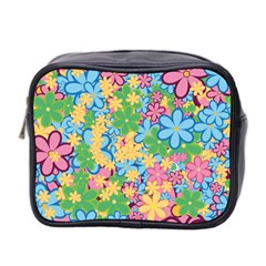 Flower Spring Background Blossom Mini Toiletries Bag (two Sides) by Ravend