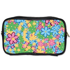 Flower Spring Background Blossom Toiletries Bag (one Side) by Ravend