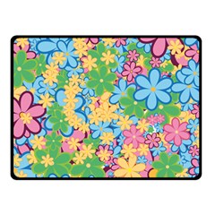 Flower Spring Background Blossom Fleece Blanket (small) by Ravend