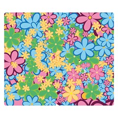 Flower Spring Background Blossom Double Sided Flano Blanket (small) by Ravend