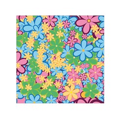 Flower Spring Background Blossom Square Satin Scarf (30  X 30 ) by Ravend