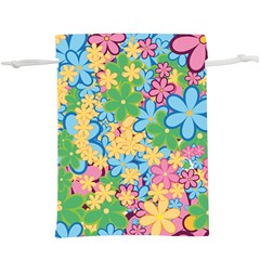 Flower Spring Background Blossom Lightweight Drawstring Pouch (xl)