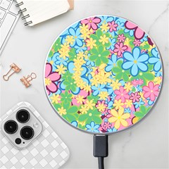 Flower Spring Background Blossom Wireless Charger by Ravend