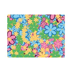 Flower Spring Background Blossom Flano Blanket (mini) by Ravend